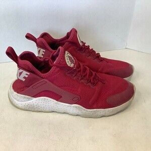 Women's Nike Air Huarache Run Ultra Running Shoes Red Size 8.5 #819151-601